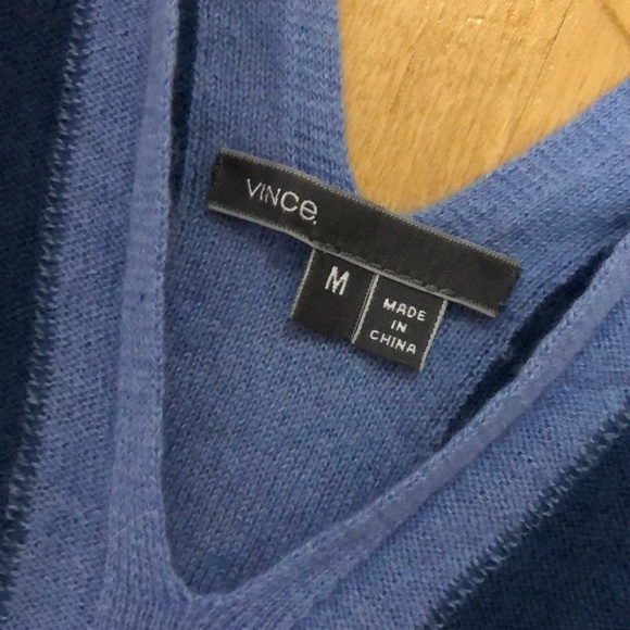 Vince Double V Neck Cashmere Sweater - Picture 5 of 7